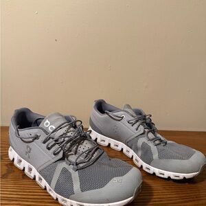 On Running Cloud 5 Running Shoes Mens Size 13 Athletic Glacier Gray Sneakers